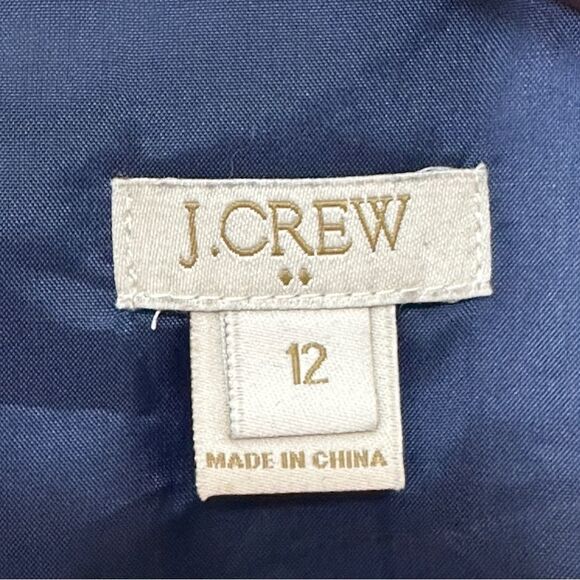 J. Crew Short Sleeve Gallery Shift Dress Geometric Print C5608 Size 12 - Picture 8 of 10